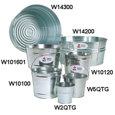 WITT INDUSTRIES Witt Industries W10120 12 quart galvanized steel pail 12/ctn W10120